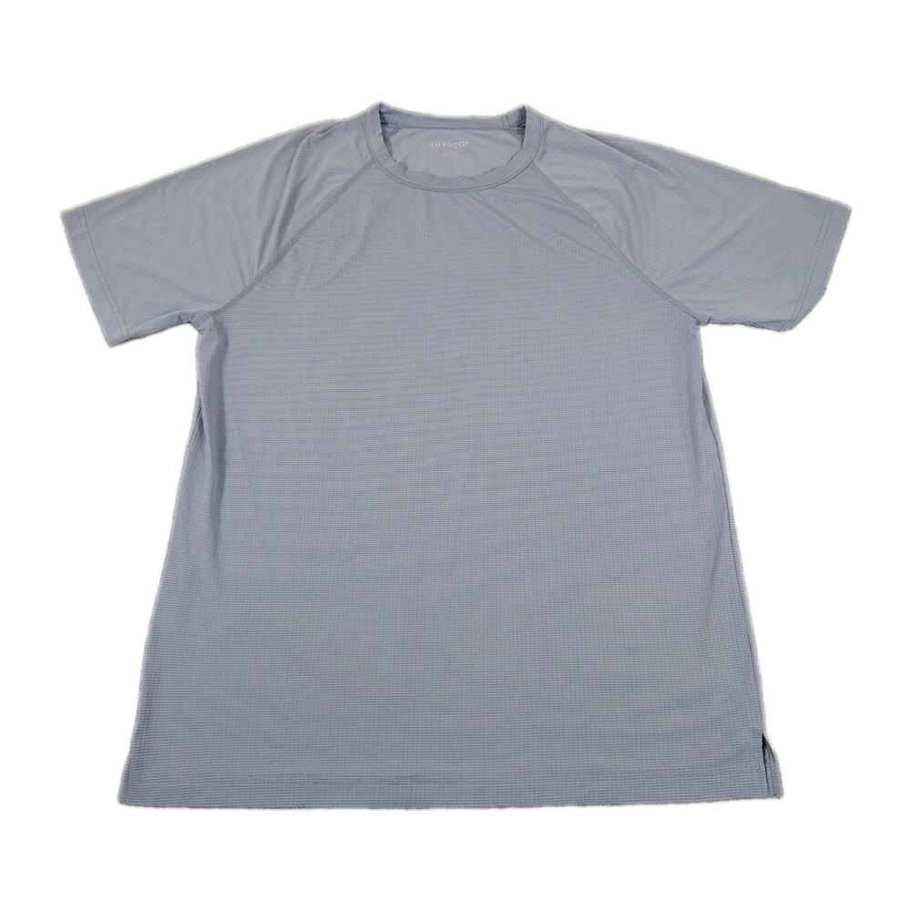 Proof Type 2 Training Shirt Men's M Gray-Blue Stretch Quick Dry Performance EUC